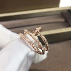 Cartie Juste Un Clou Ring Rose Gold Diamonds B4210900