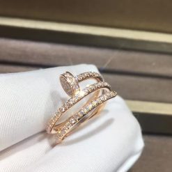 Cartie Juste Un Clou Ring Rose Gold Diamonds B4210900