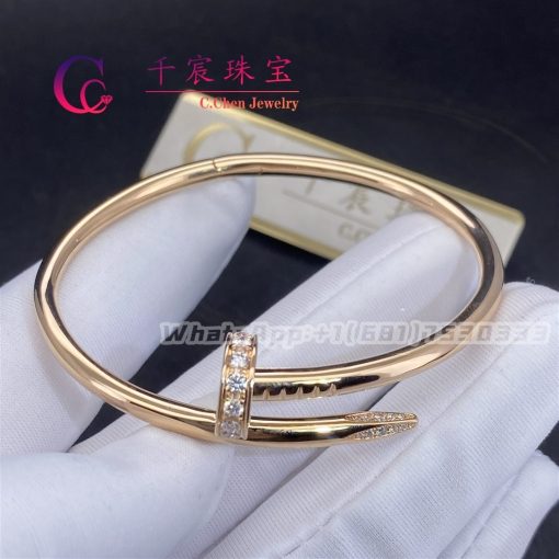 Cartier Juste Un Clou Bracelet Rose Gold Diamonds B6048517