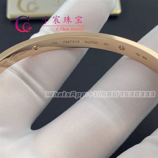 Cartier Love Bracelet 4 Diamonds Rose Gold B6036017