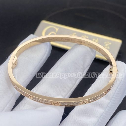 Cartier Love Bracelet Small Model PavÉ Diamonds N6710717