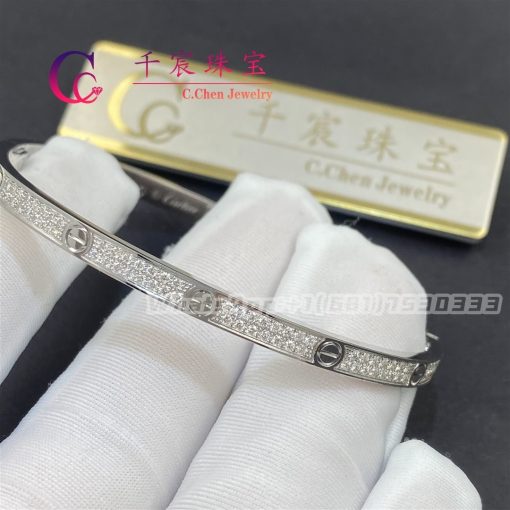 Cartier Love Bracelet Small Model PavÉ Diamonds N6710817