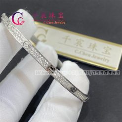 Cartier Love Bracelet Small Model PavÉ Diamonds N6710817