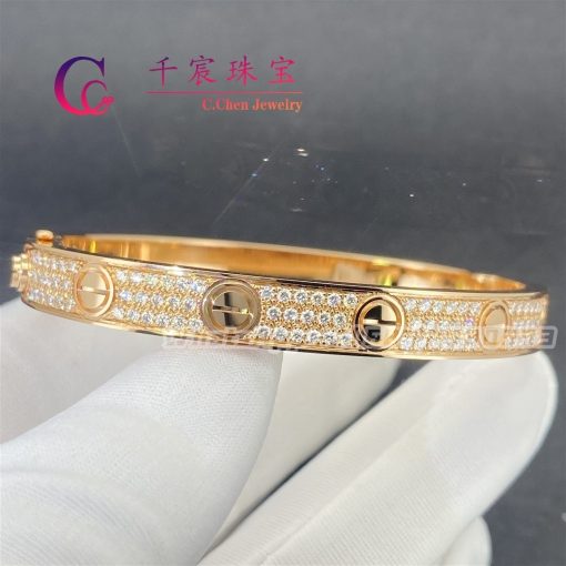 Cartier Love Bracelet Diamond-paved Rose Gold N6710817