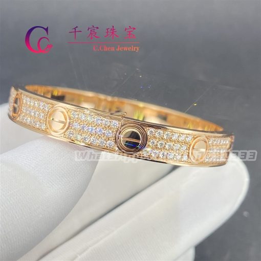 Cartier Love Bracelet Diamond-paved Rose Gold N6710817