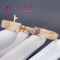 Cartier Love Bracelet Diamond-paved Rose Gold N6710817