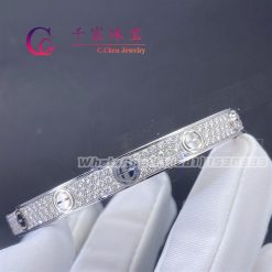 Cartier Love Bracelet Diamond-paved White Gold N6710817