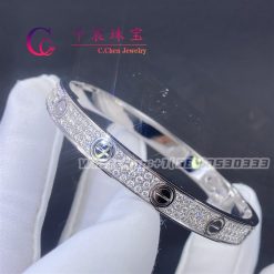 Cartier Love Bracelet Diamond-paved White Gold N6710817