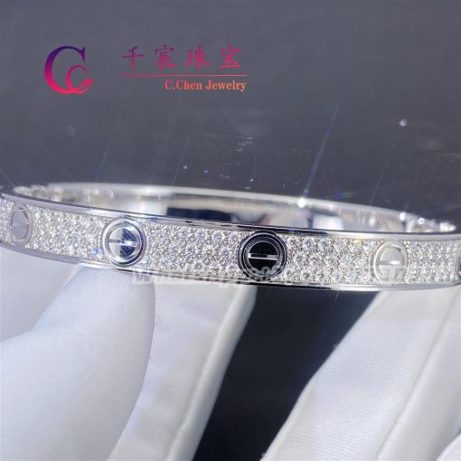 Cartier Love Bracelet Diamond-paved White Gold N6710817