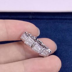 Bvlgari Serpenti Viper Ring With Full Pavé Diamonds 353507