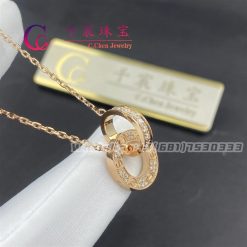 Cartie Love Necklace Rose Gold Diamonds B7224528