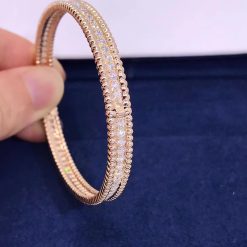 Van Cleef & Arpels Perlée Diamonds Bracelet 1 Row Medium Model rose gold Diamond VCARP27F00