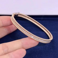 Van Cleef & Arpels Perlée Diamonds Bracelet 1 Row Medium Model rose gold Diamond VCARP27F00