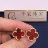 Van Cleef & Arpels Vintage Alhambra Earrings Carnelian VCARD40400