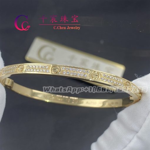 Cartier Love Bracelet Small Model PavÉ Diamonds N6710617