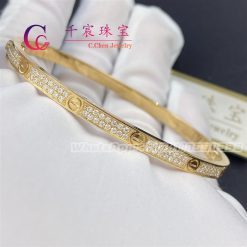 Cartier Love Bracelet Small Model PavÉ Diamonds N6710617