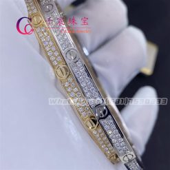 Cartier Love Bracelet Small Model PavÉ Diamonds N6710617