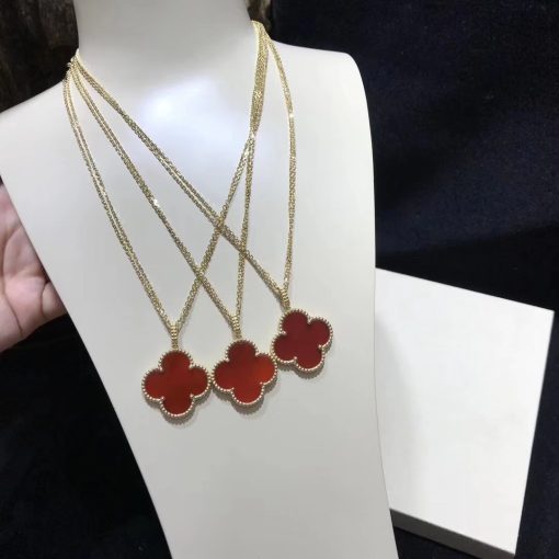 Van Cleef & Arpels Magic Alhambra Long Necklace Carnelian VCARO49N00