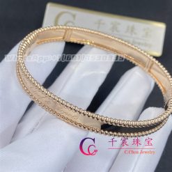 Van Cleef Arpels Perlee Signature Bracelet Medium Model Rose Gold Vcarp3k700 (2)