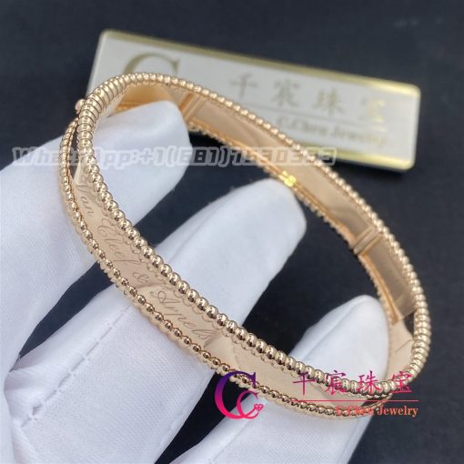 Van Cleef Arpels Perlee Signature Bracelet Medium Model Rose Gold Vcarp3k700 (3)