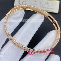 Van Cleef Arpels Perlee Signature Bracelet Medium Model Rose Gold Vcarp3k700 (4)