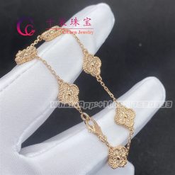 Van Cleef & Arpels Sweet Alhambra Bracelet 6 Motifs rose gold VCARO8DD00