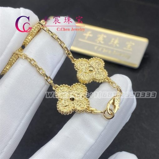 Van Cleef & Arpels Vintage Alhambra Bracelet 5 Motifs yellow gold VCARO1IE00