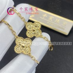 Van Cleef & Arpels Vintage Alhambra Bracelet 5 Motifs yellow gold VCARO1IE00