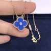 Van Cleef & Arpels Vintage Alhambra Pendant Celestial Blue Sèvres porcelain VCARP46000