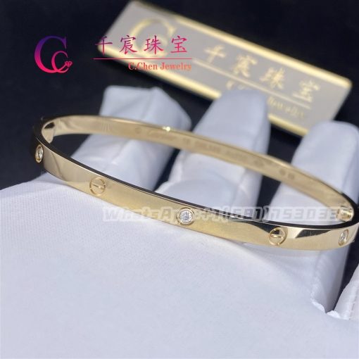 Cartier Love Bracelet Small Model 6 Diamonds B6047217