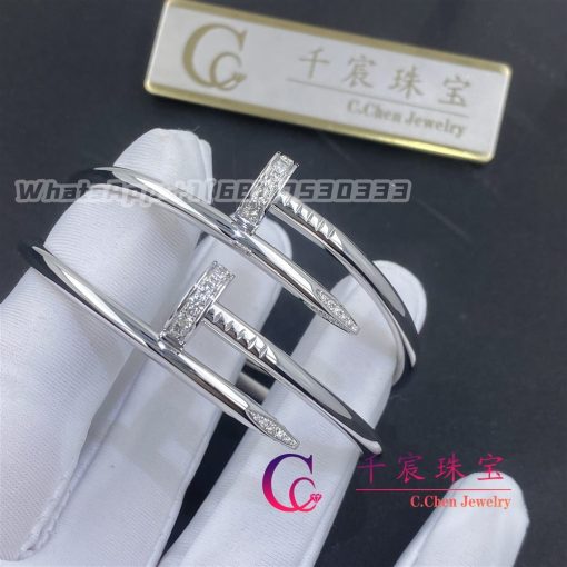 Cartier Juste Un Clou Bracelet White Gold Diamonds B6048717 (3)