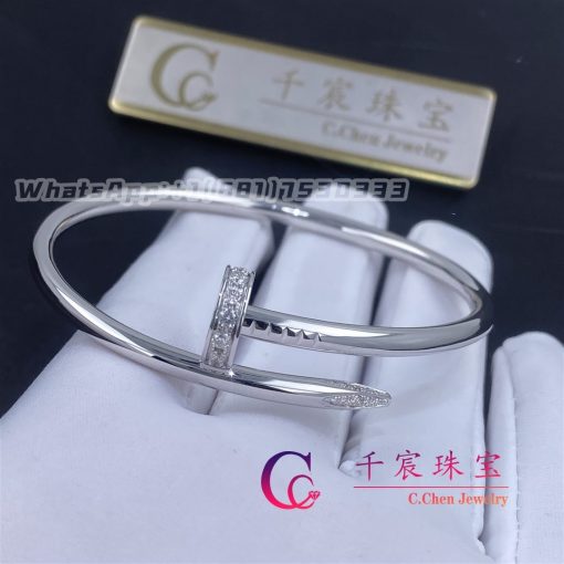 Cartier Juste Un Clou Bracelet White Gold Diamonds B6048717 (6)