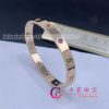 Cartier Love Bracelet Rose Gold Sapphires Garnets Amethysts B6036517