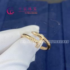 Cartie Juste Un Clou Ring Rose Gold Diamonds B4094800