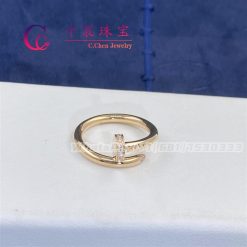 Cartie Juste Un Clou Ring Rose Gold Diamonds B4094800