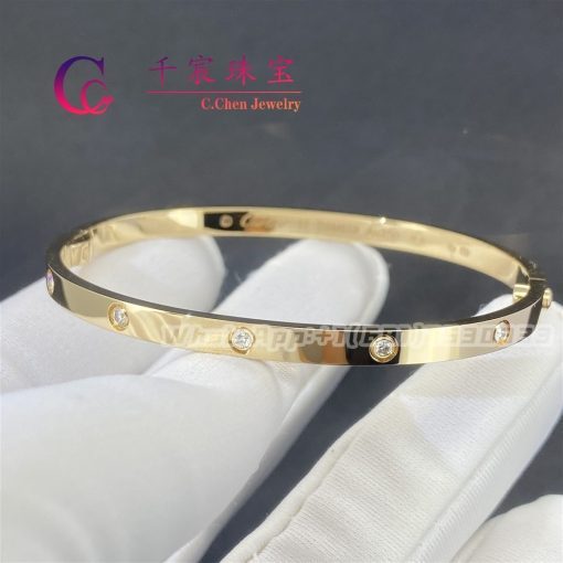 Cartier Love Bracelet Small Model 10 Diamonds B6047817