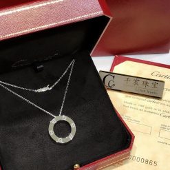 Cartier Love Necklace White Gold B7014300