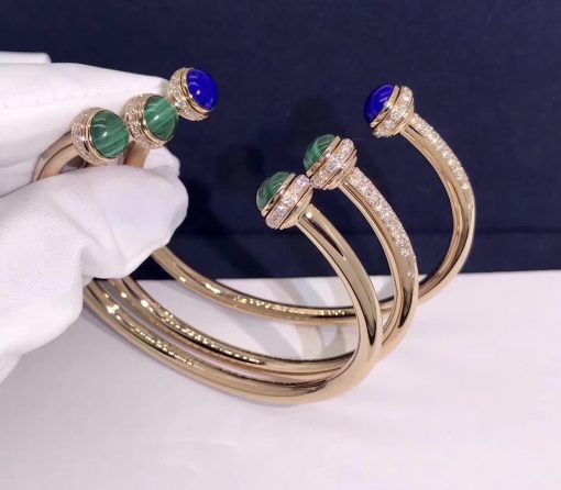 Piaget Possession Open Bangle Bracelet Lapis Lazuli G36PD500