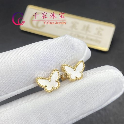 Van Cleef & Arpels Sweet Alhambra Butterfly Earstuds Mother-of-pearl VCARN5JM00