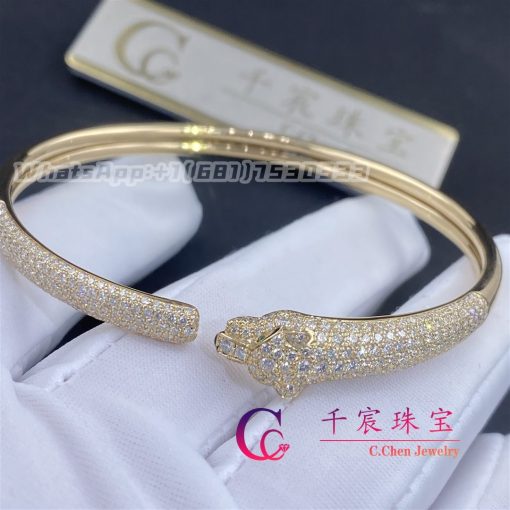 Cartier Panthere De Cartier Bracelet Pave Diamonds N6718117 (4)