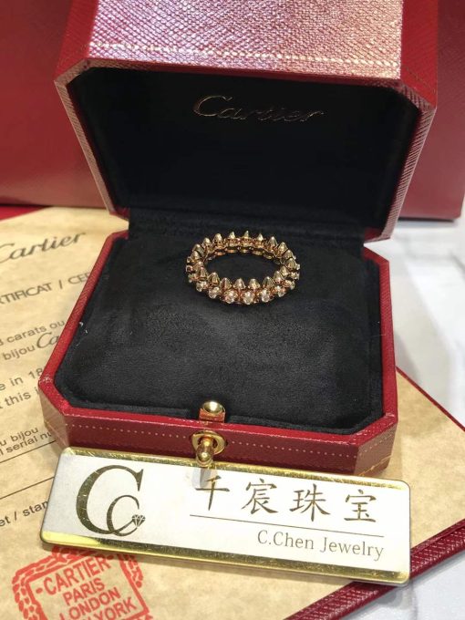 Cartie Clash De Cartier Ring Diamonds Rose Gold N4765400