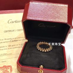 Cartie Clash De Cartier Ring Diamonds Rose Gold N4765400