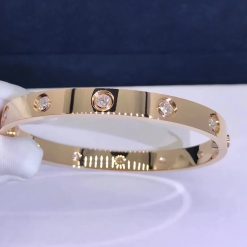 Cartier Love Bracelet 10 Diamonds Yellow Gold B6040517