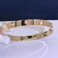 Cartier Love Bracelet 10 Diamonds Yellow Gold B6040517