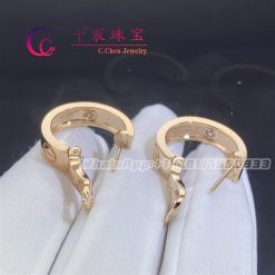 Cartier Love Earrings 2 Diamonds Rose Gold B8301218