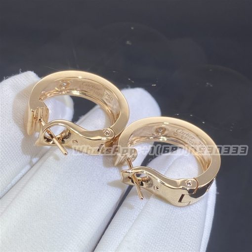 Cartier Love Earrings 2 Diamonds Rose Gold B8301218