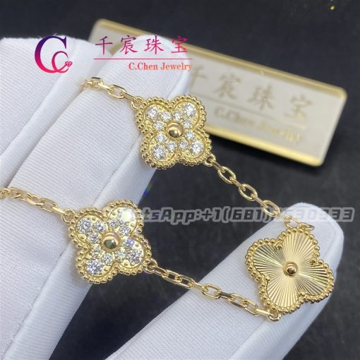 Van Cleef & Arpels Vintage Alhambra Bracelet 5 Motifs VCARP4KN00