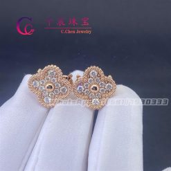 Van Cleef & Arpels Vintage Alhambra Earrings Rose Gold VCARP2R500