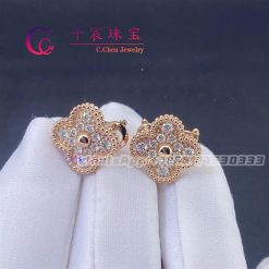 Van Cleef & Arpels Vintage Alhambra Earrings Rose Gold VCARP2R500