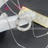 Cartier Love Necklace Diamond-paved White Gold B7058000